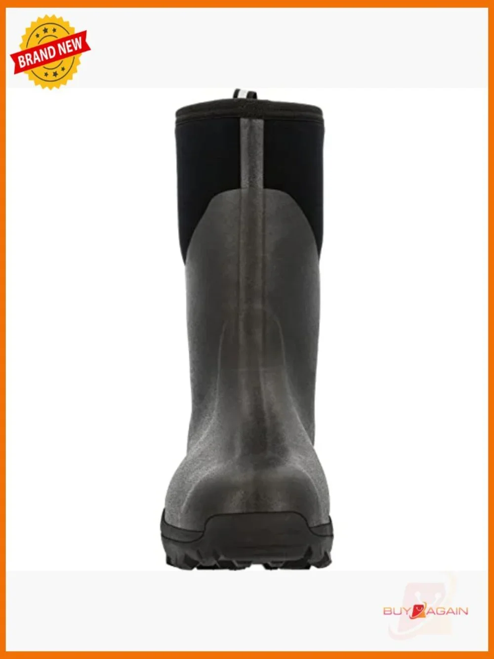 Men's 100% Waterproof Mid-Calf Boots Pull-On Rubber Neoprene EVA Midsole